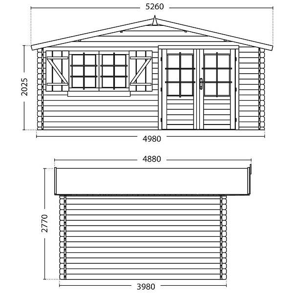 Cerland - Abri De Jardin Bois Epicéa 17,3 m² Lilac – Cerland - Image 5