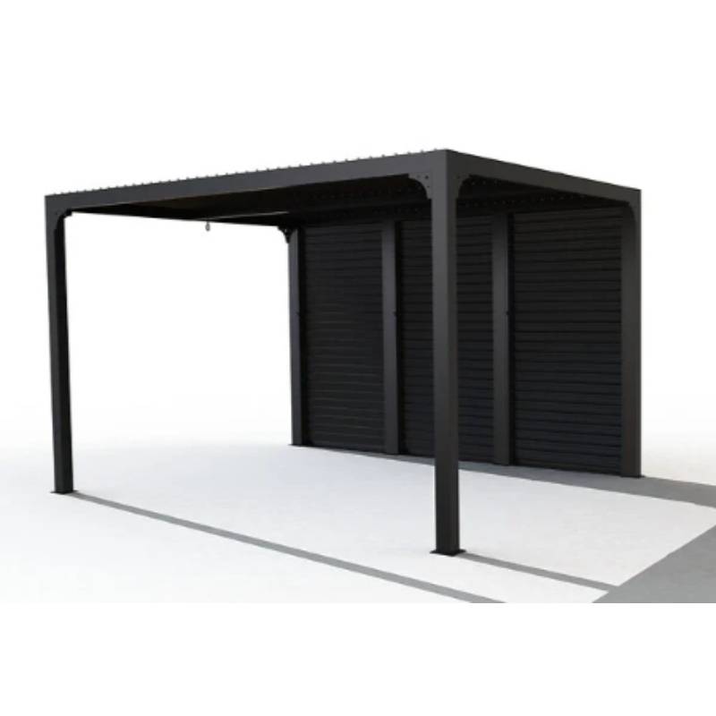 Pergola autoport biocli. Alu Vantelles lat. côté 3m60- 10,80m2