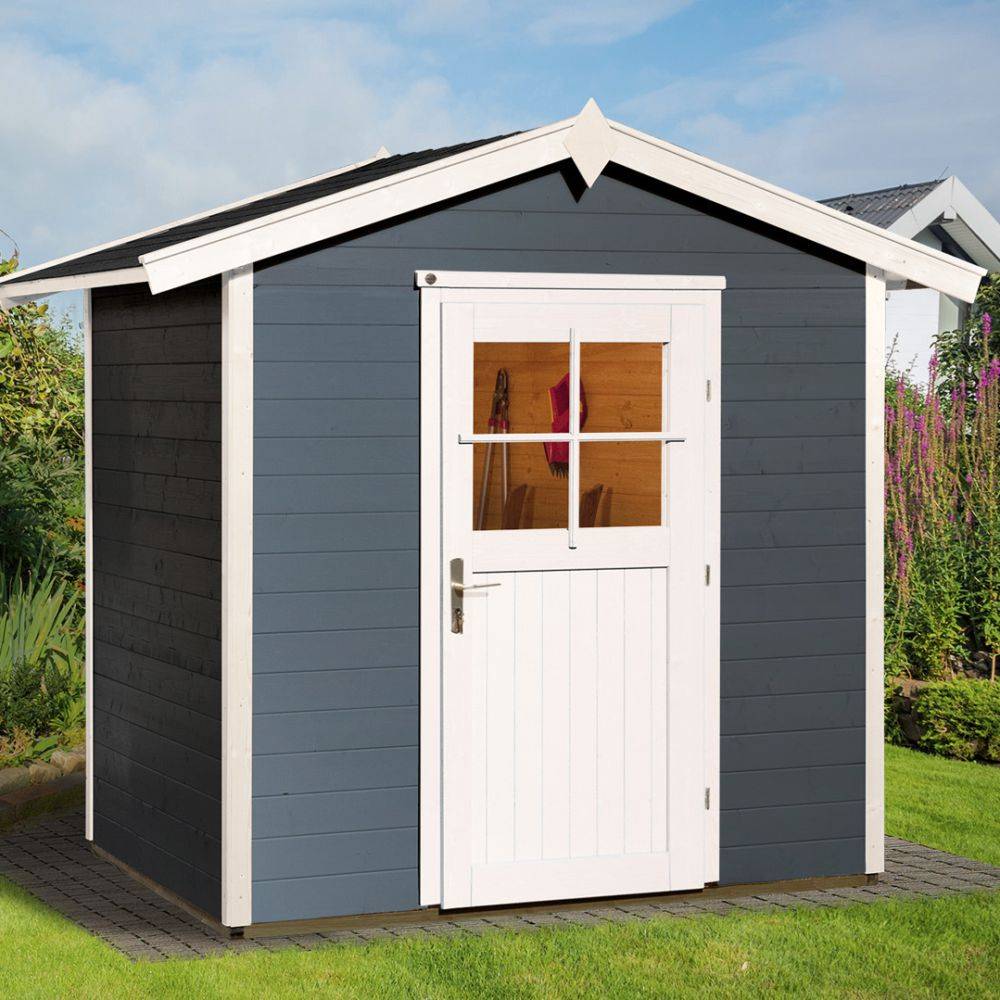 Weka - Abri de jardin bois Weka Anthracite 3,01 M2 Ep. 21 mm - Image 1