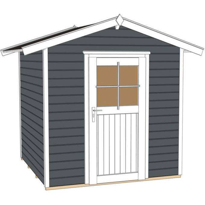 Weka - Abri de jardin bois Weka Anthracite 3,01 M2 Ep. 21 mm - Image 3