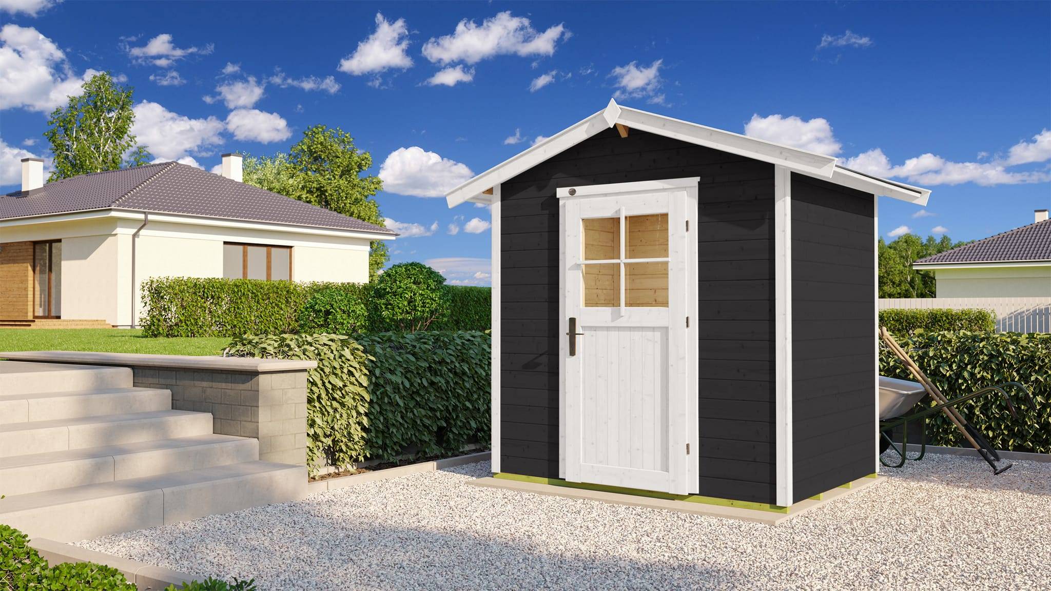 Weka - Abri de jardin bois Weka Anthracite 3,01 M2 Ep. 21 mm - Image 9