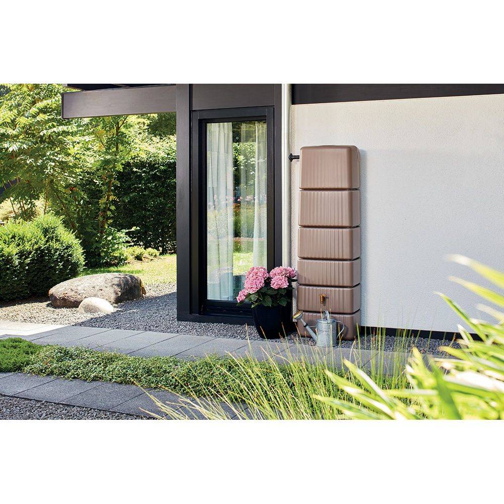 Garantia - Récupérateur d'eau de pluie 300L mural Slim taupe – GARANTIA - Image 1