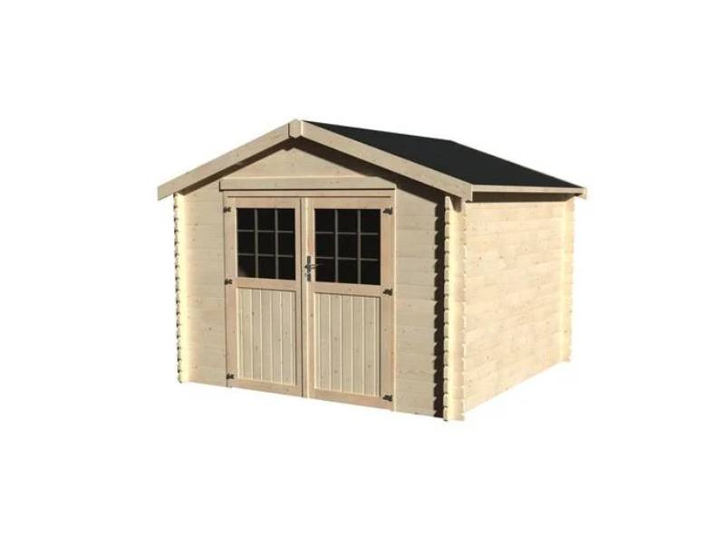 Decor et Jardin - Abri de Jardin Bois Blanc 8,9m² Ep.34 mm - DECOR ET JARDIN - Image 1
