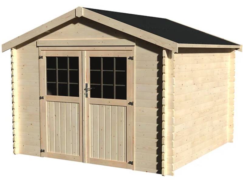 Decor et Jardin - Abri de Jardin Bois Blanc 8,9m² Ep.34 mm - DECOR ET JARDIN - Image 2