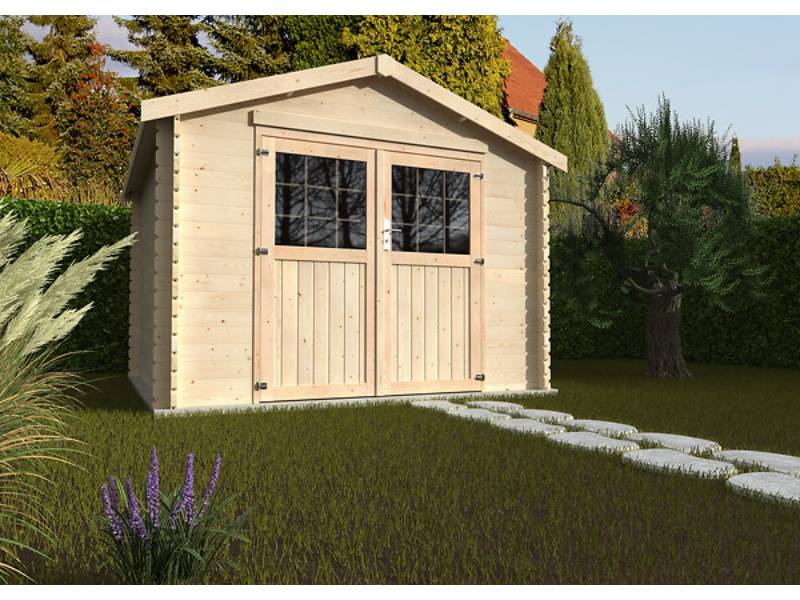 Decor et Jardin - Abri de Jardin Bois Blanc 8,9m² Ep.34 mm - DECOR ET JARDIN - Image 4