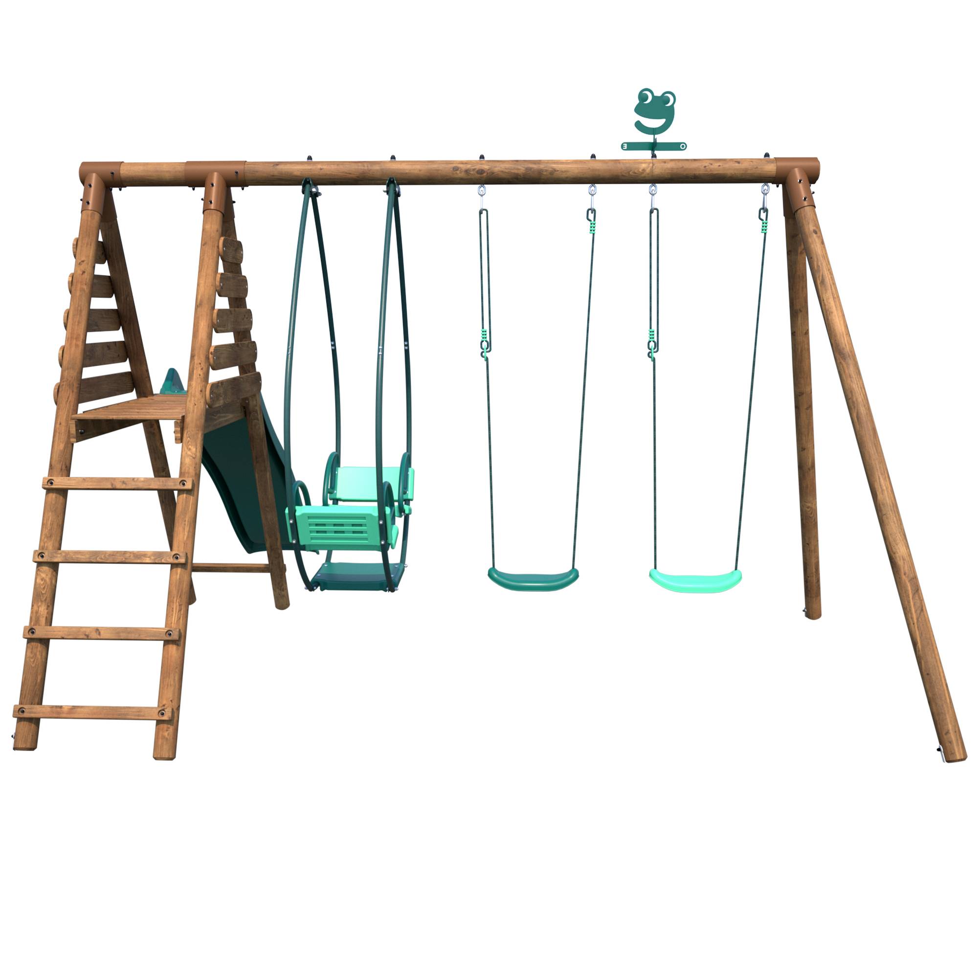 Soulet - Portique en bois traité avec toboggan - SOULET - Image 8