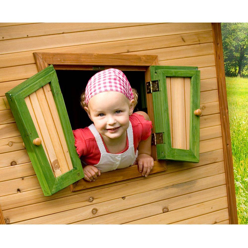 Axi - Maison Enfant Bois Cèdre avec Toboggan – AXI - Image 3