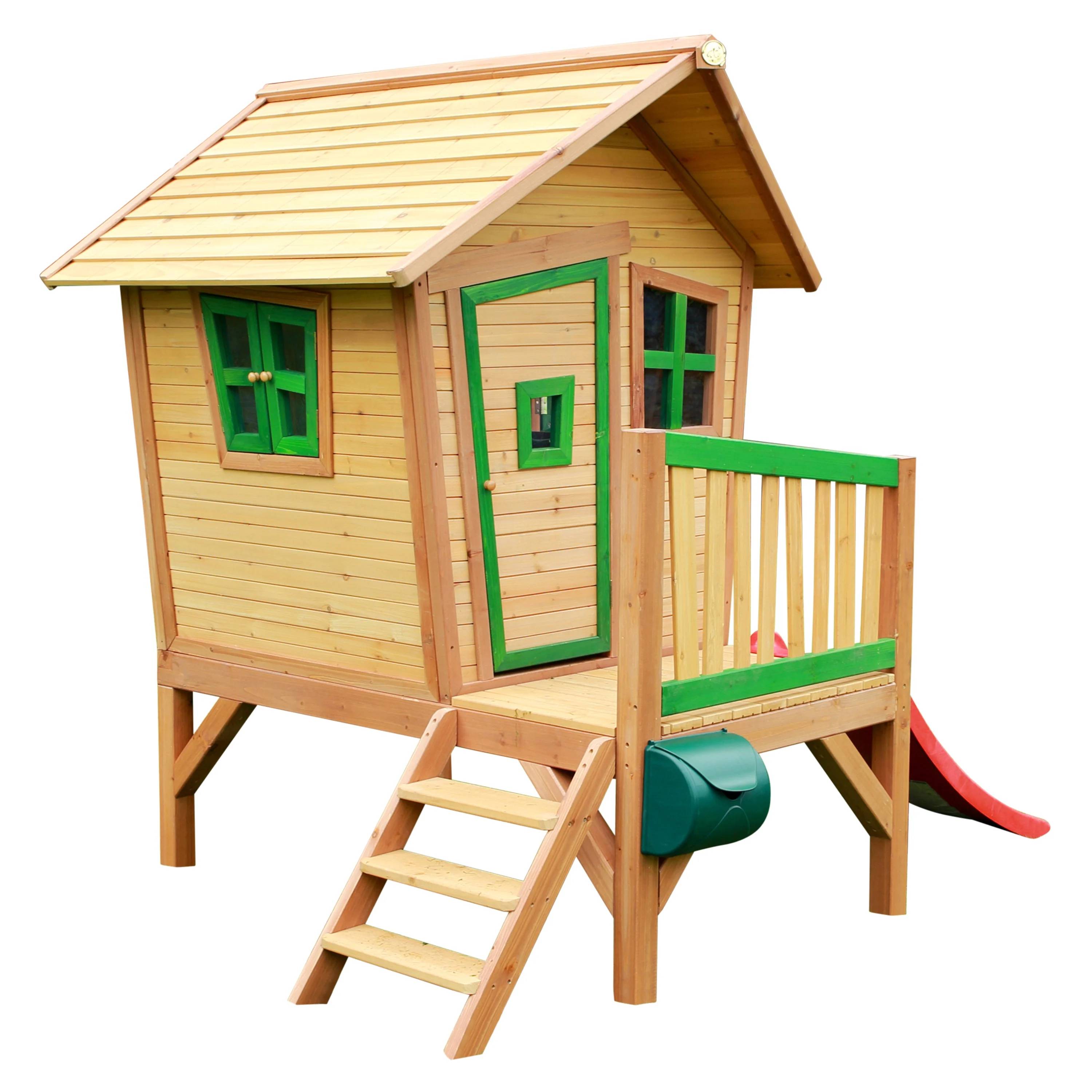 Axi - Maison Enfant Bois Cèdre avec Toboggan – AXI - Image 9