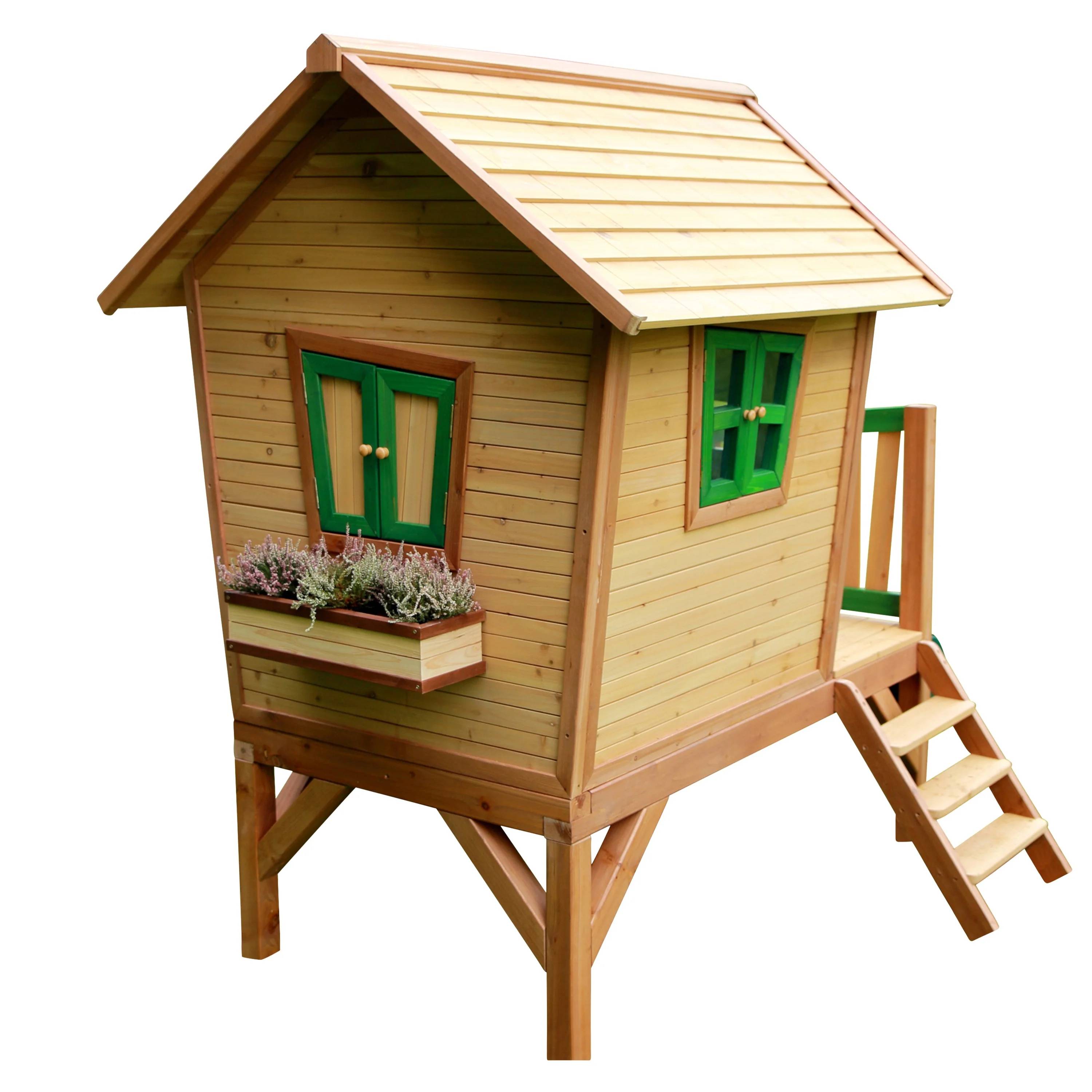 Axi - Maison Enfant Bois Cèdre avec Toboggan – AXI - Image 14