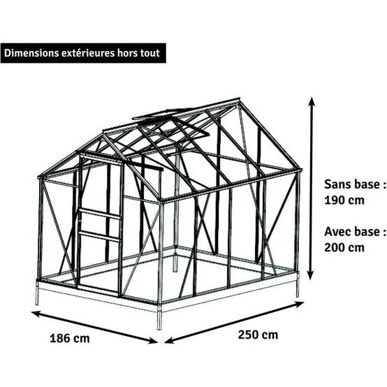 Serre Jardin Aluminium Verre Trempé – CHALET-JARDIN - Image 5