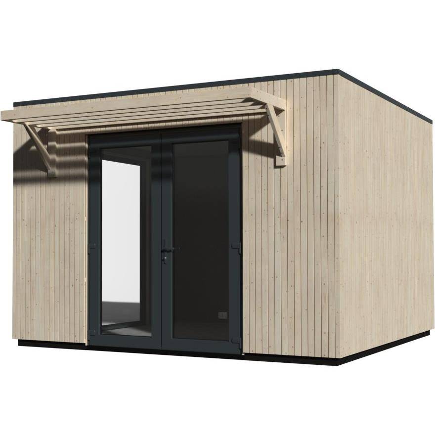 Decor et Jardin - Abri de jardin bois toit plat 12,5m² Ep.60mm - DECOR ET JARDIN - Image 6