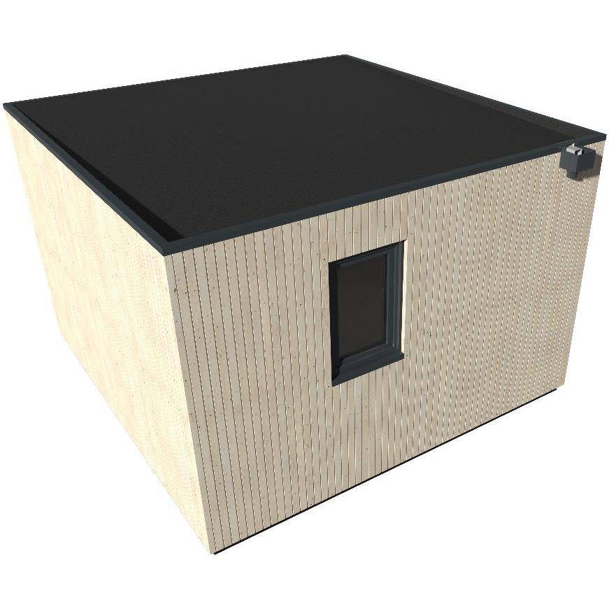 Decor et Jardin - Abri de jardin bois toit plat 12,5m² Ep.60mm - DECOR ET JARDIN - Image 5