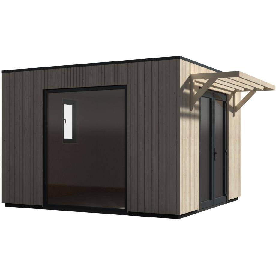Decor et Jardin - Abri de jardin bois toit plat 12,5m² Ep.60mm - DECOR ET JARDIN - Image 4