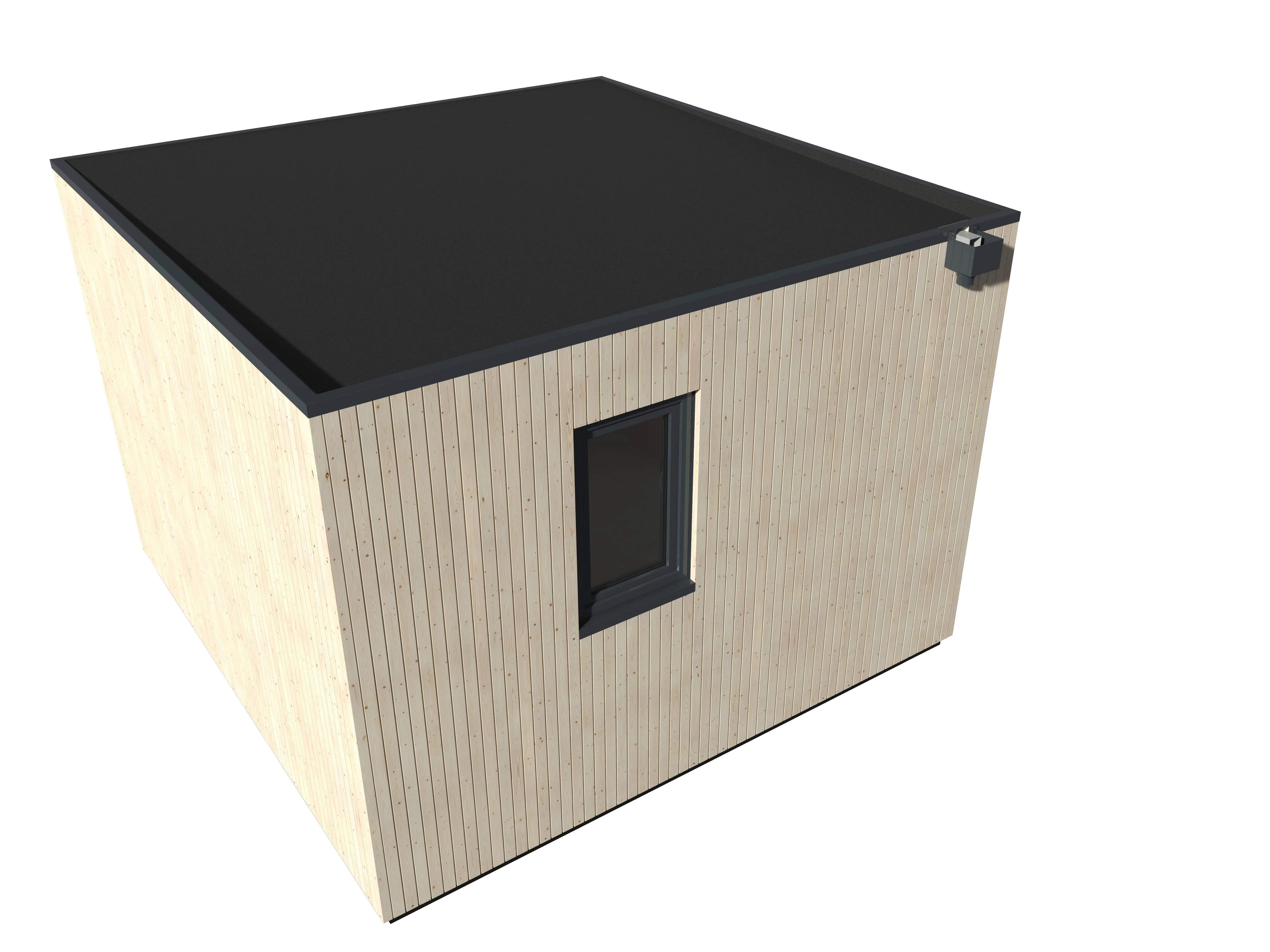 Decor et Jardin - Abri de jardin bois toit plat 12,5m² Ep.60mm - DECOR ET JARDIN - Image 8