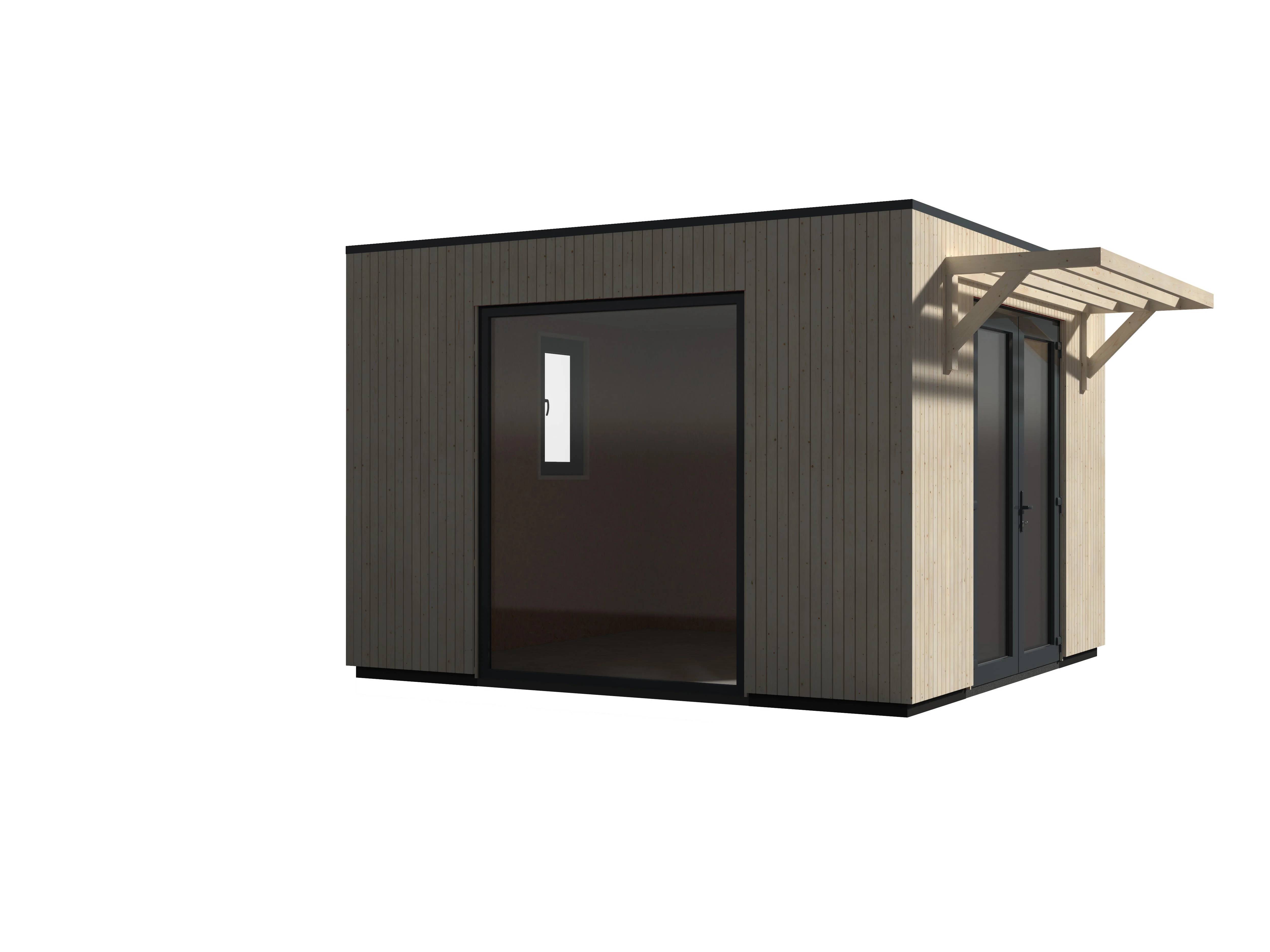 Decor et Jardin - Abri de jardin bois toit plat 12,5m² Ep.60mm - DECOR ET JARDIN - Image 13