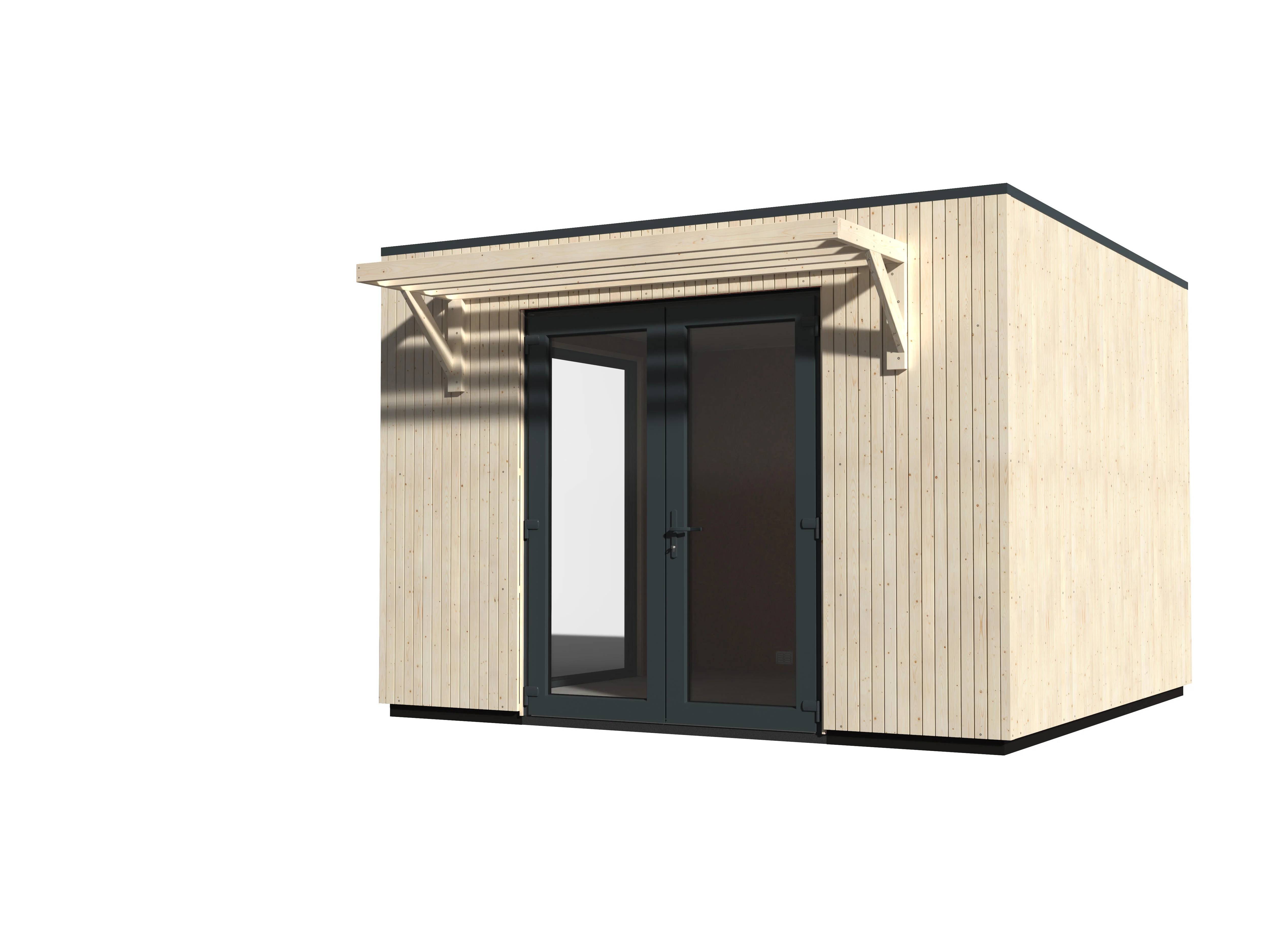 Decor et Jardin - Abri de jardin bois toit plat 12,5m² Ep.60mm - DECOR ET JARDIN - Image 9
