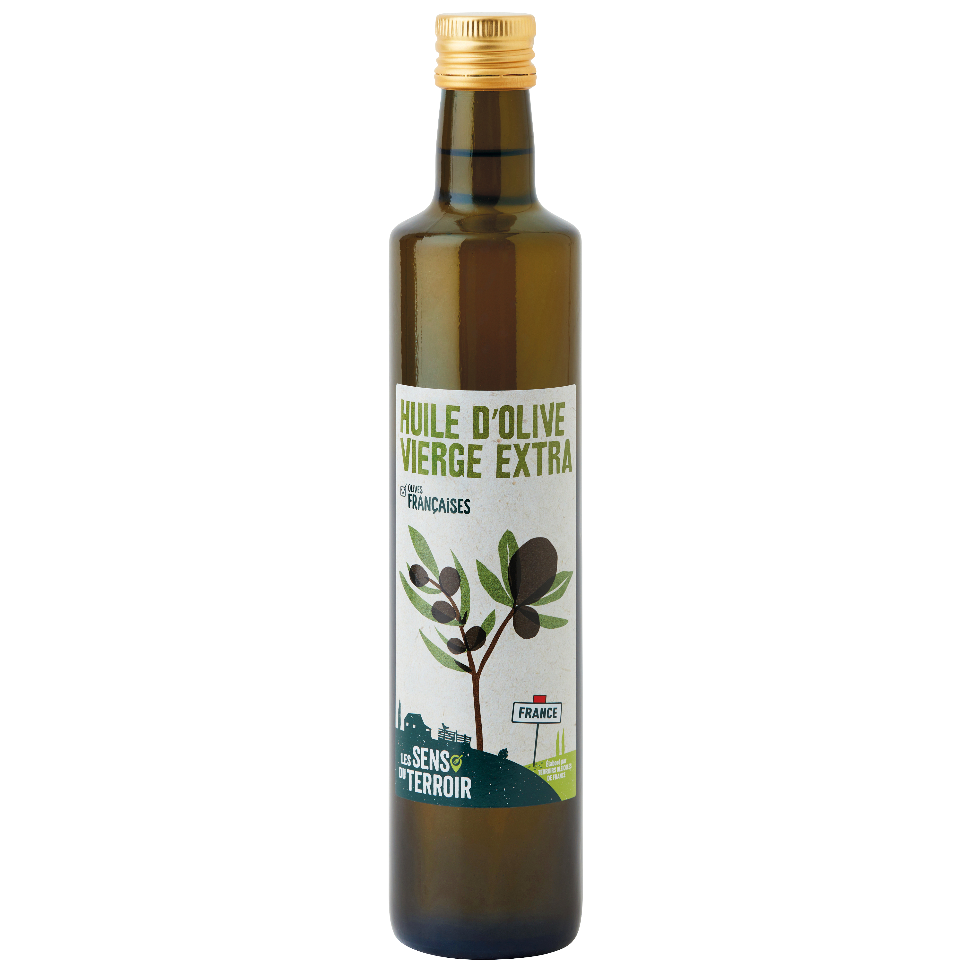 Les Sens du Terroir - Huile d'olive vierge extra 50 cl - Les Sens du Terroir