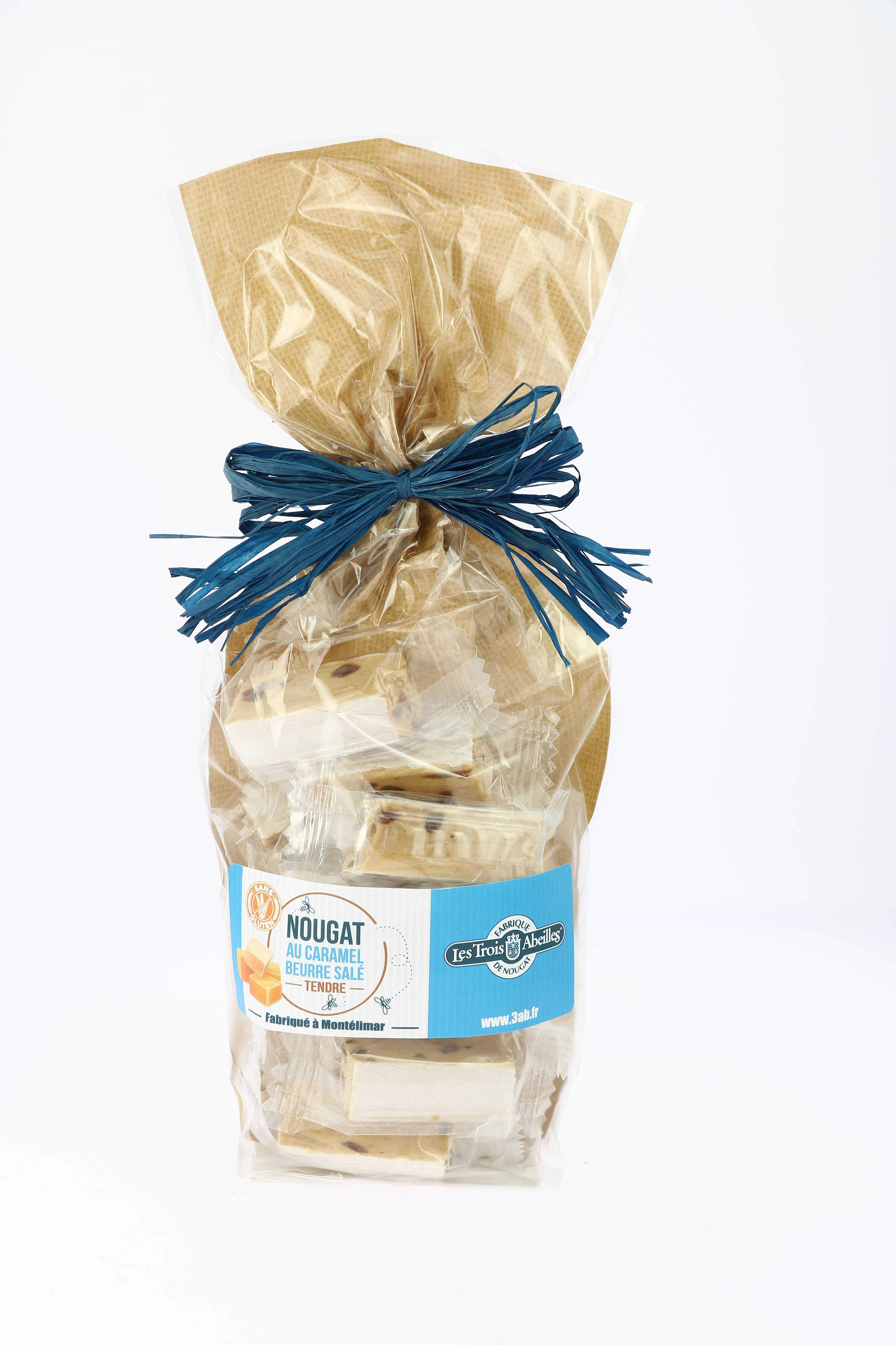 Les Trois Abeilles - Sachet de nougat tendre au caramel beurre salé 150 g - Les Trois Abeilles - Image 2