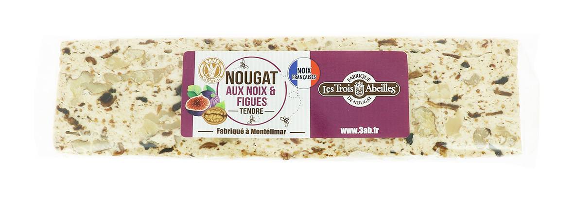 Les Trois Abeilles - Barre de nougat tendre aux noix françaises et figues 100 g - Les Trois Abeilles - Image 2