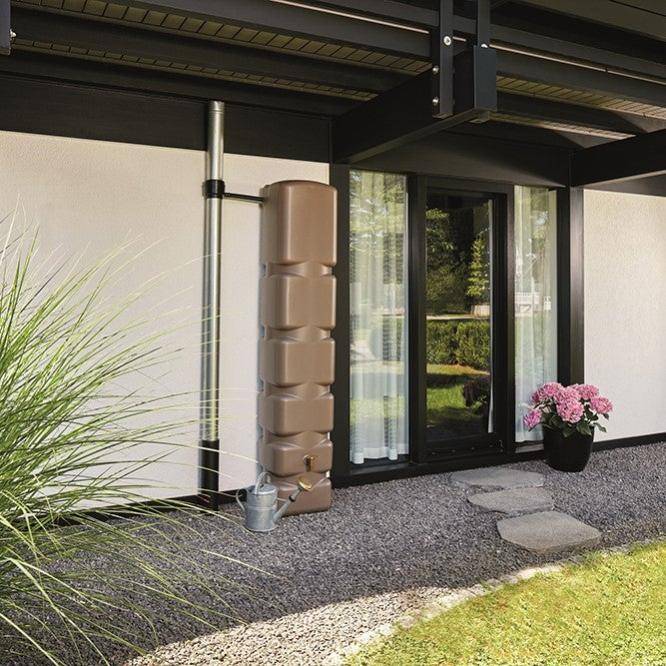 Garantia - Récupérateur d'eau de pluie mural 300L taupe - GARANTIA