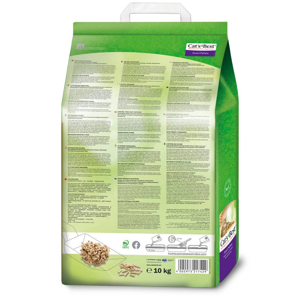 Cat's Best - Litière pour chat Smart Pellets 20 L / 10 kg - CAT'S BEST - Image 5