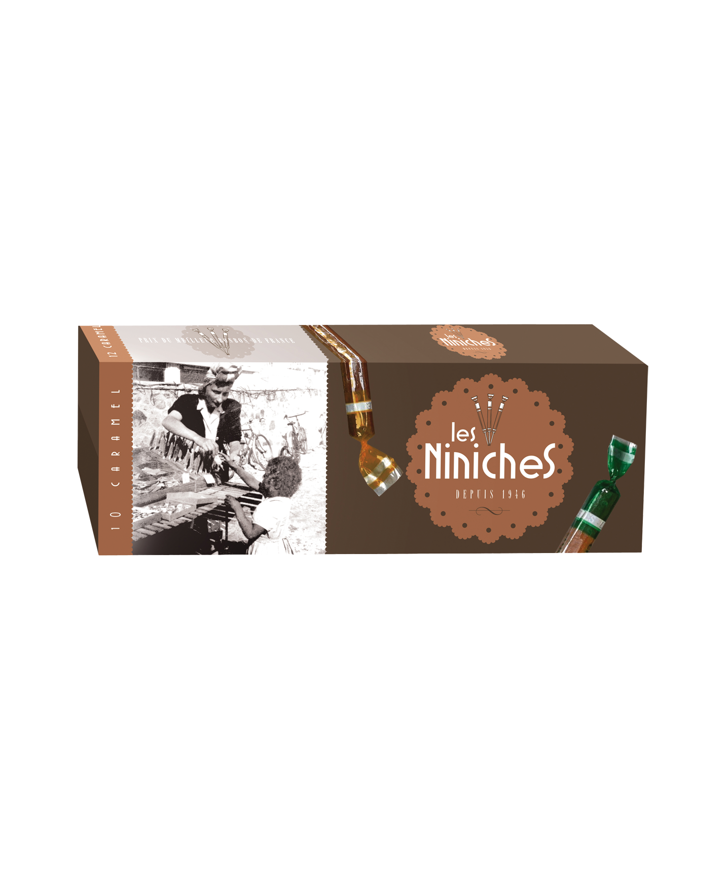 La Maison d Armorine - Niniches aux caramels assortis x10 - La Maison d'Armorine