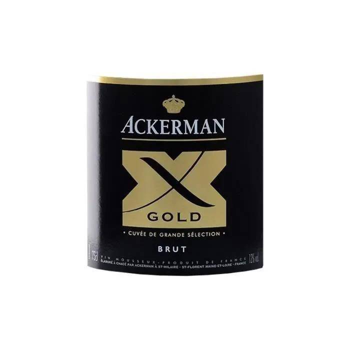 Ackerman X Gold vin effervescent blanc brut 75cl - Orchidees maisons de vin - Image 3