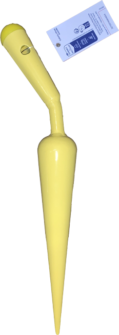Marque Blanche et Economique - Plantoir 35 cm, en acier jaune citron