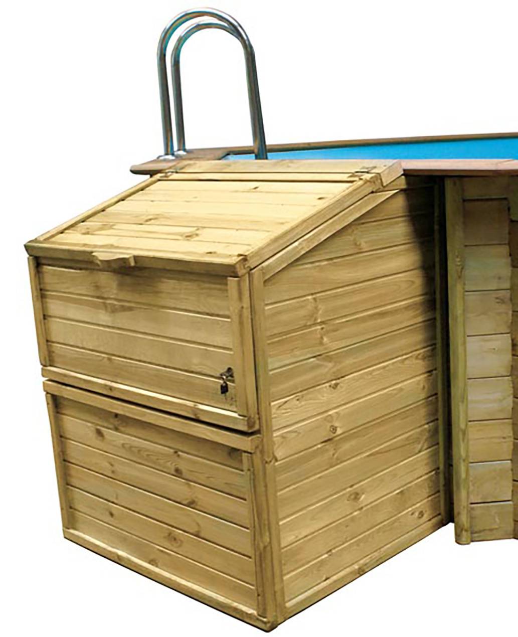 Gré - Coffre de filtration en bois pour piscine  - Gré