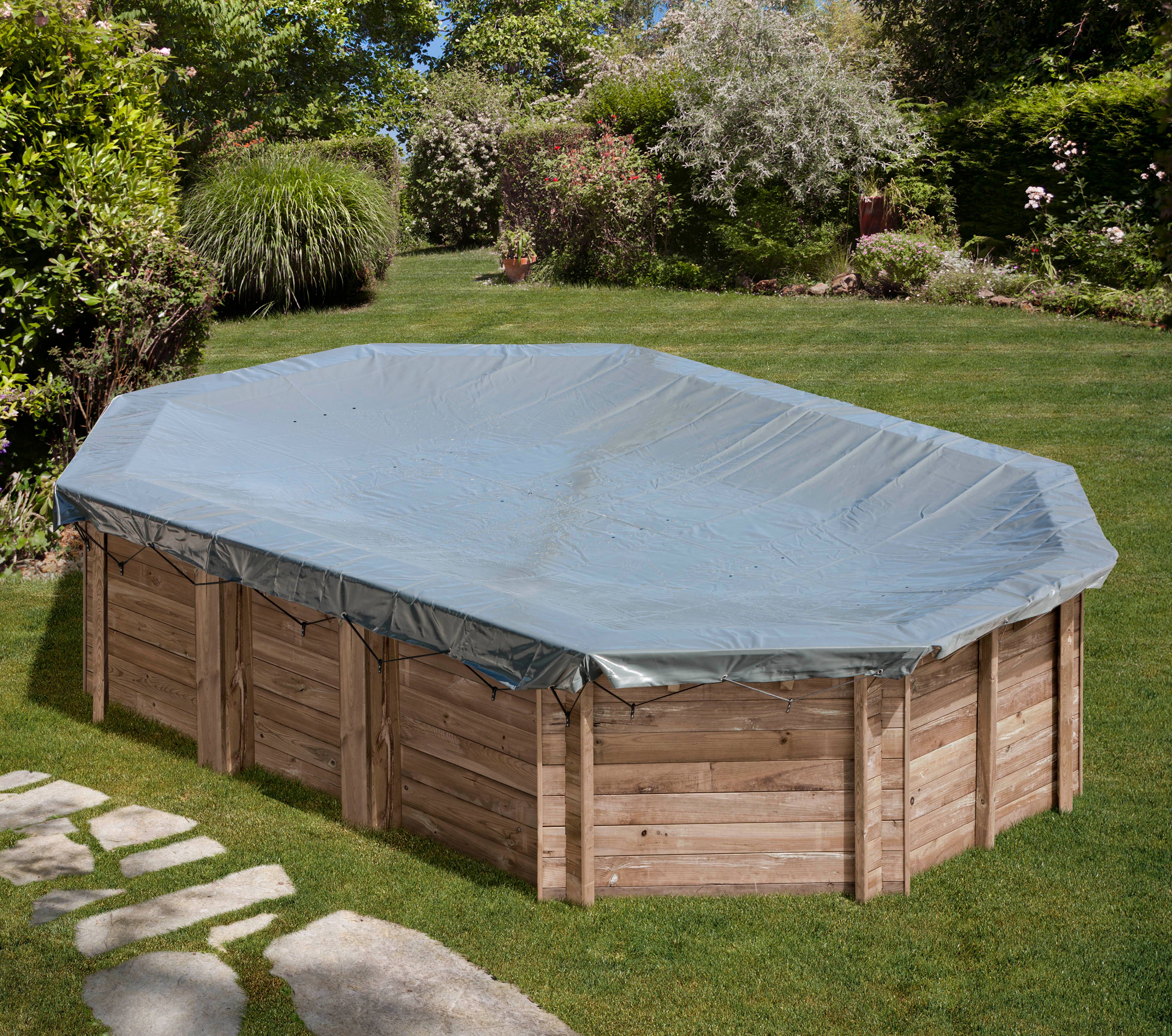 Gré - Bâche hiver pour piscine bois ovale GRENADE 2 - Gré - Image 11