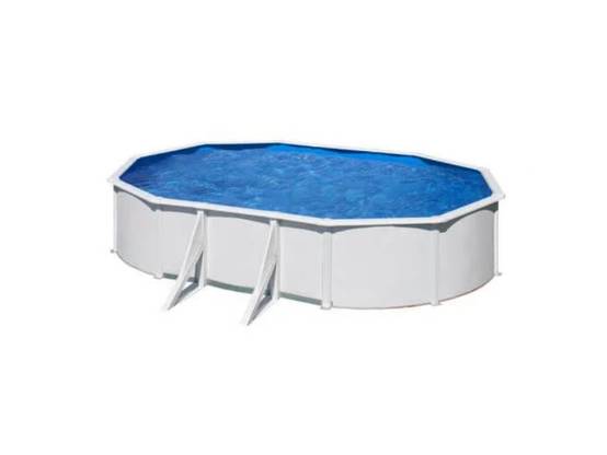 Gré - Piscine hors-sol ovale acier blanc 5,27 x 3,27 H1,22 m – GRE - Image 5