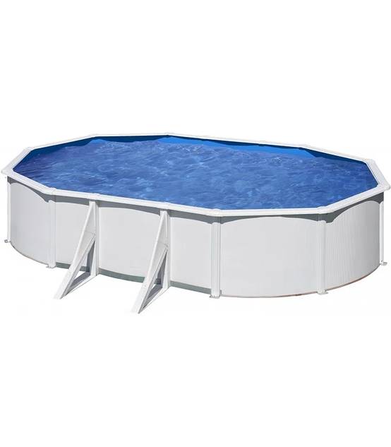 Gré - Piscine hors-sol ovale acier blanc 5,27 x 3,27 H1,22 m – GRE - Image 12