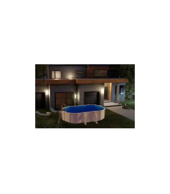 Gré - Piscine hors-sol ovale acier blanc 5,27 x 3,27 H1,22 m – GRE - Image 13