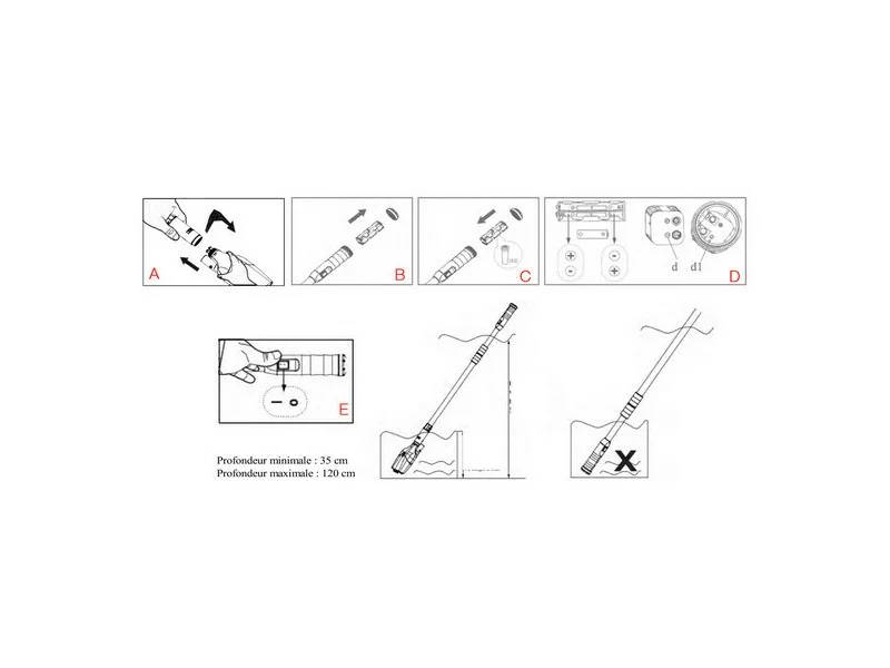 Gré - Nettoyeur de fond électrique Stick Vac – GRE - Image 5