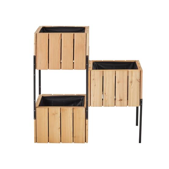 Cerland - Structure 3 bacs modulables bois métal Acanta - Cerland - Image 11