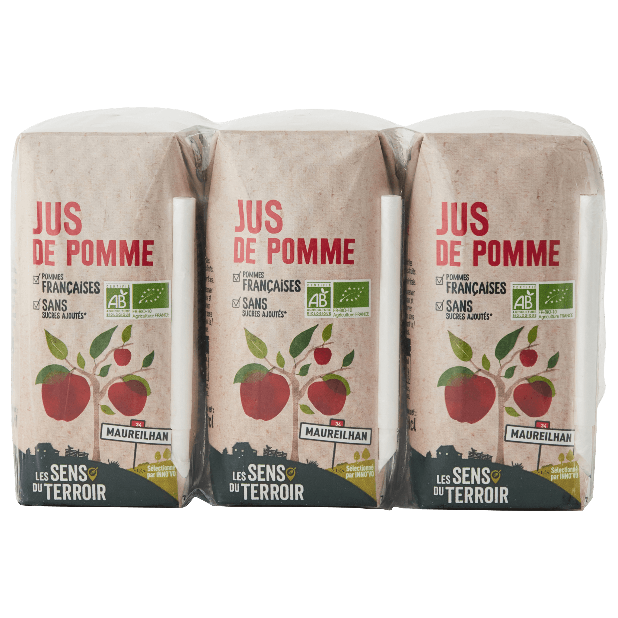 Les Sens du Terroir - Jus de pomme BIO 6x20 cl - Les Sens du Terroir