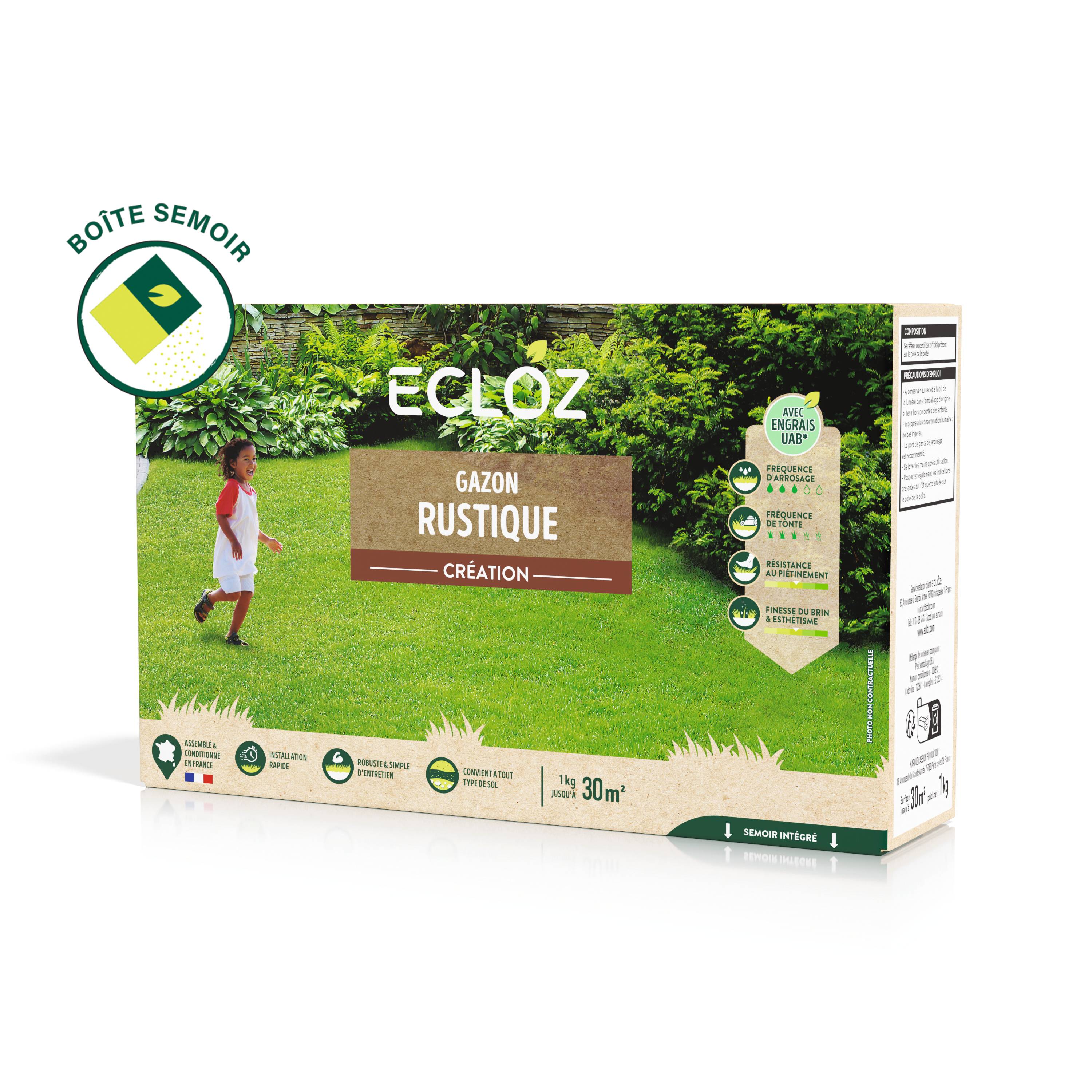 Ecloz - Semences de gazon - Rustique 1 kg - ECLOZ - Image 1