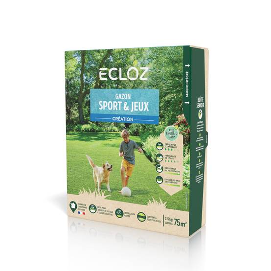 Ecloz - Gazon sport & jeux 2,5 kg - Image 1