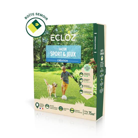Ecloz - Semences de gazon - Sport & jeux 2,5 kg - ECLOZ - Image 1