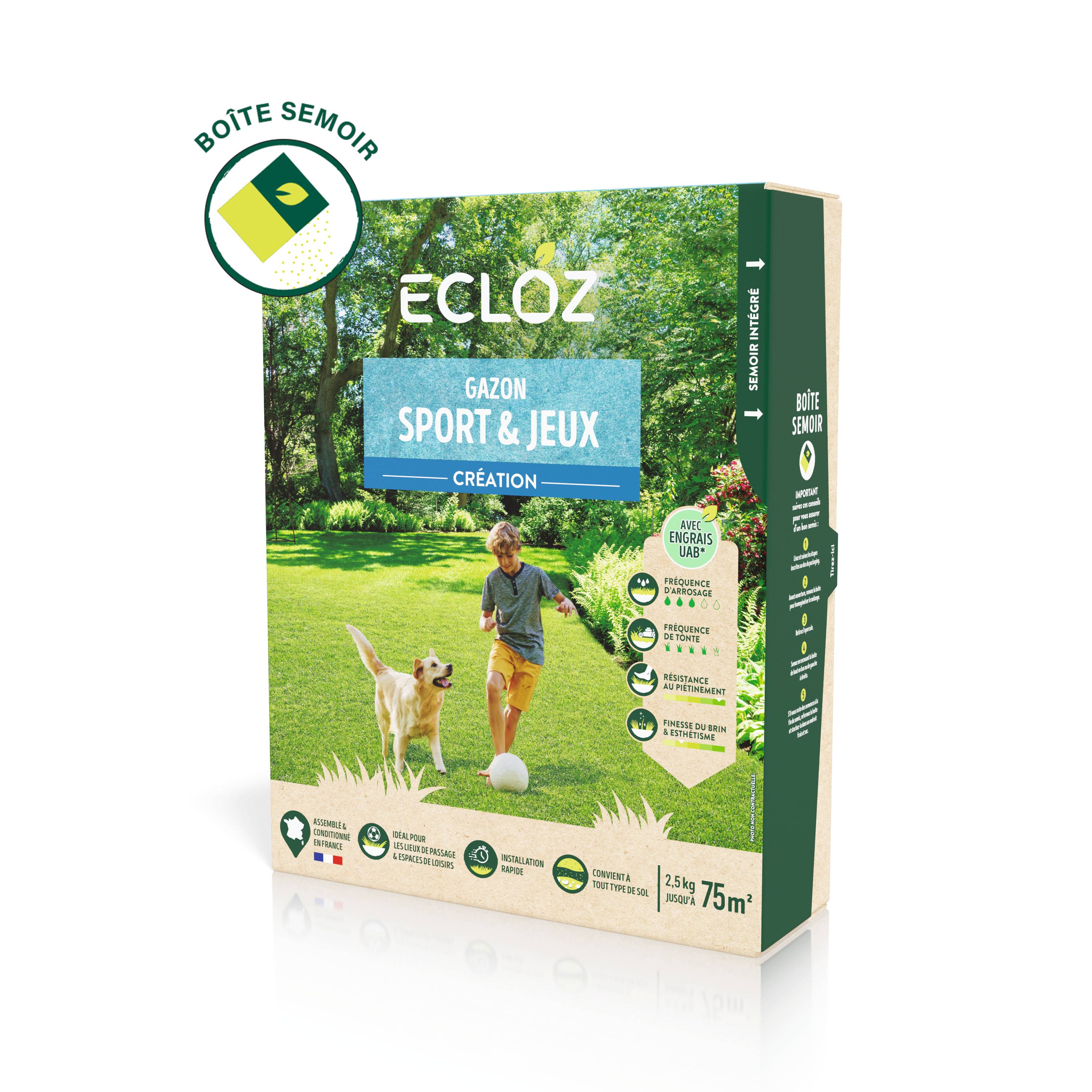 Ecloz - Semences de gazon - Sport & jeux 2,5 kg - ECLOZ - Image 1