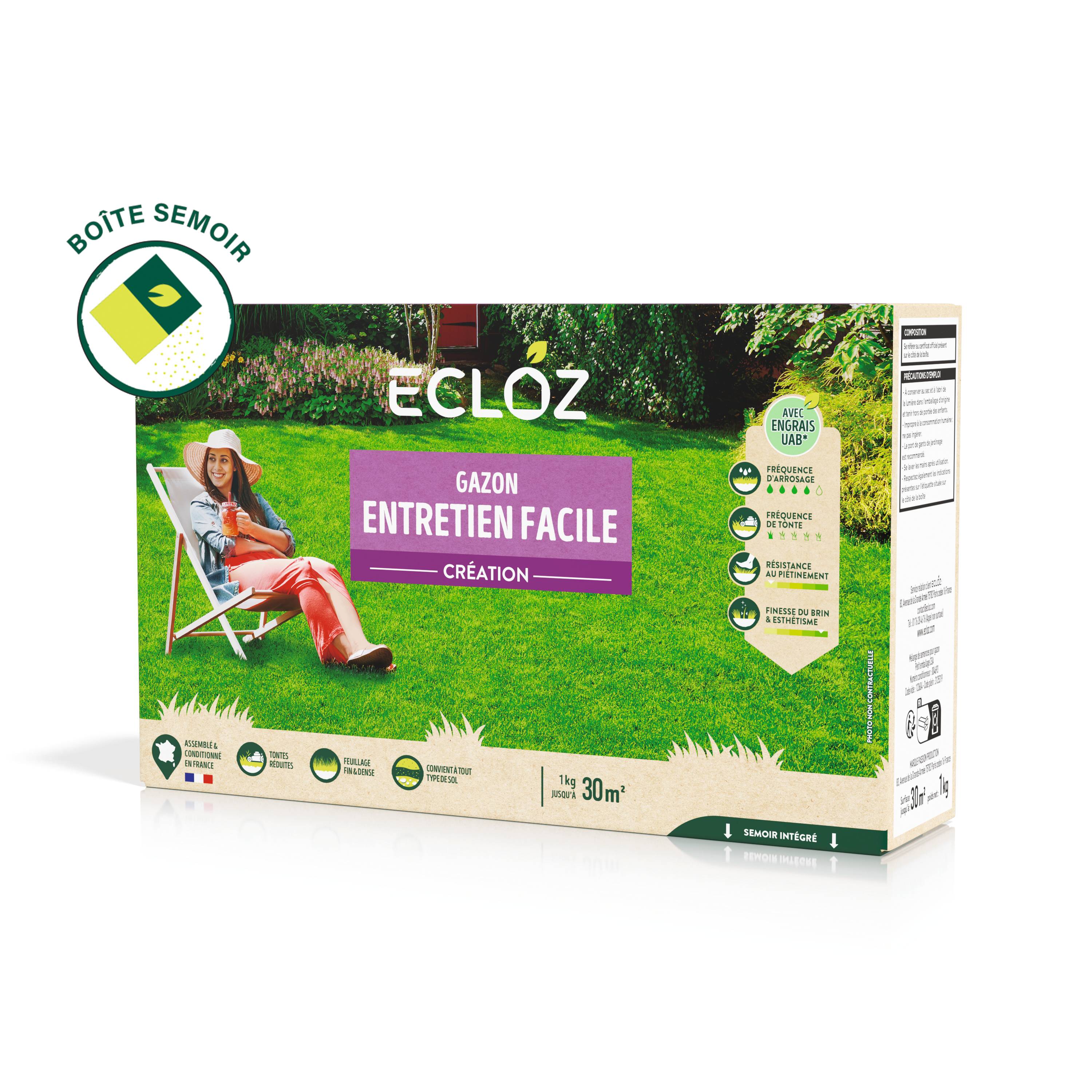 Ecloz - Semences de gazon - Entretien facile 1 kg - ECLOZ - Image 1