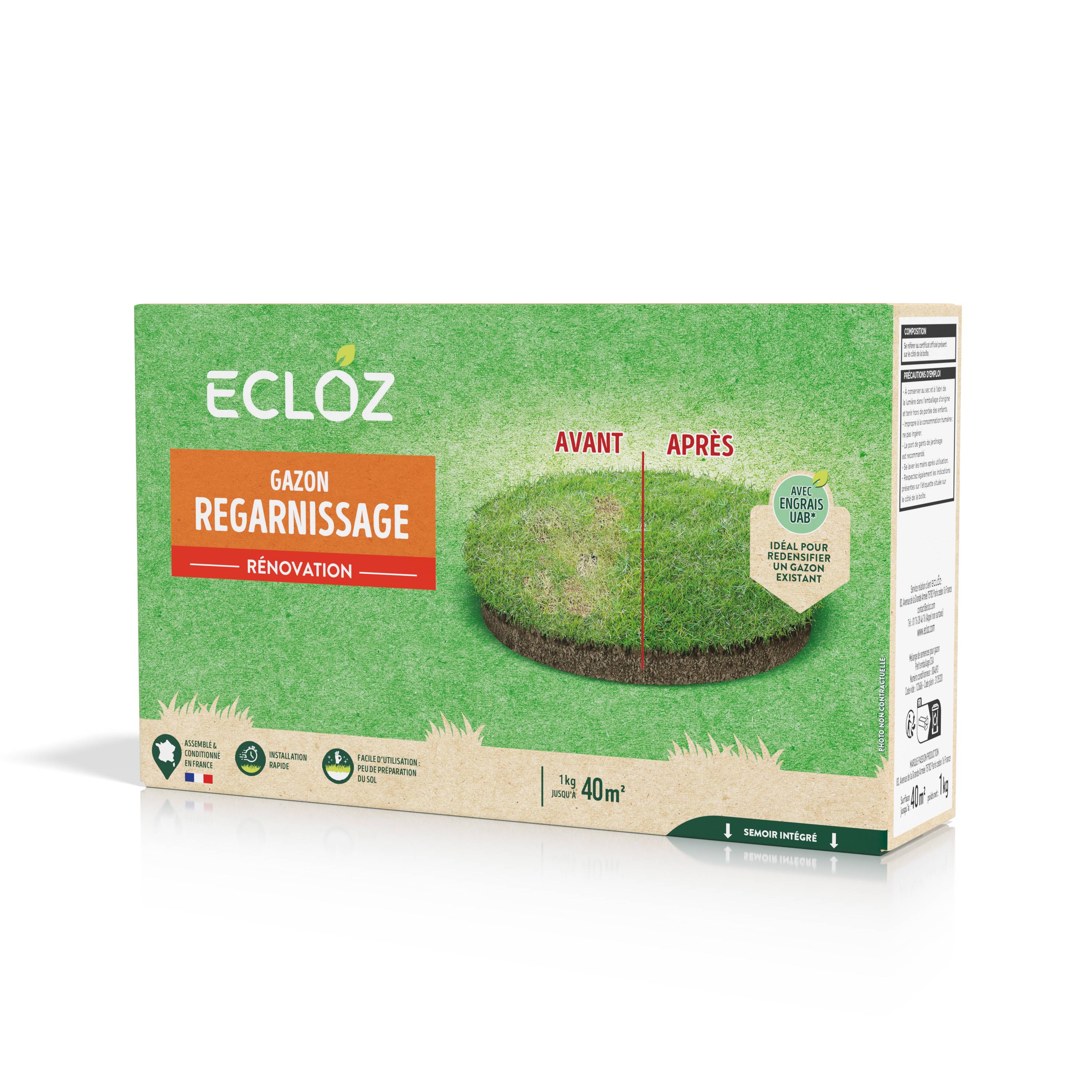 Ecloz - Gazon regarnissage 1 kg - Image 1