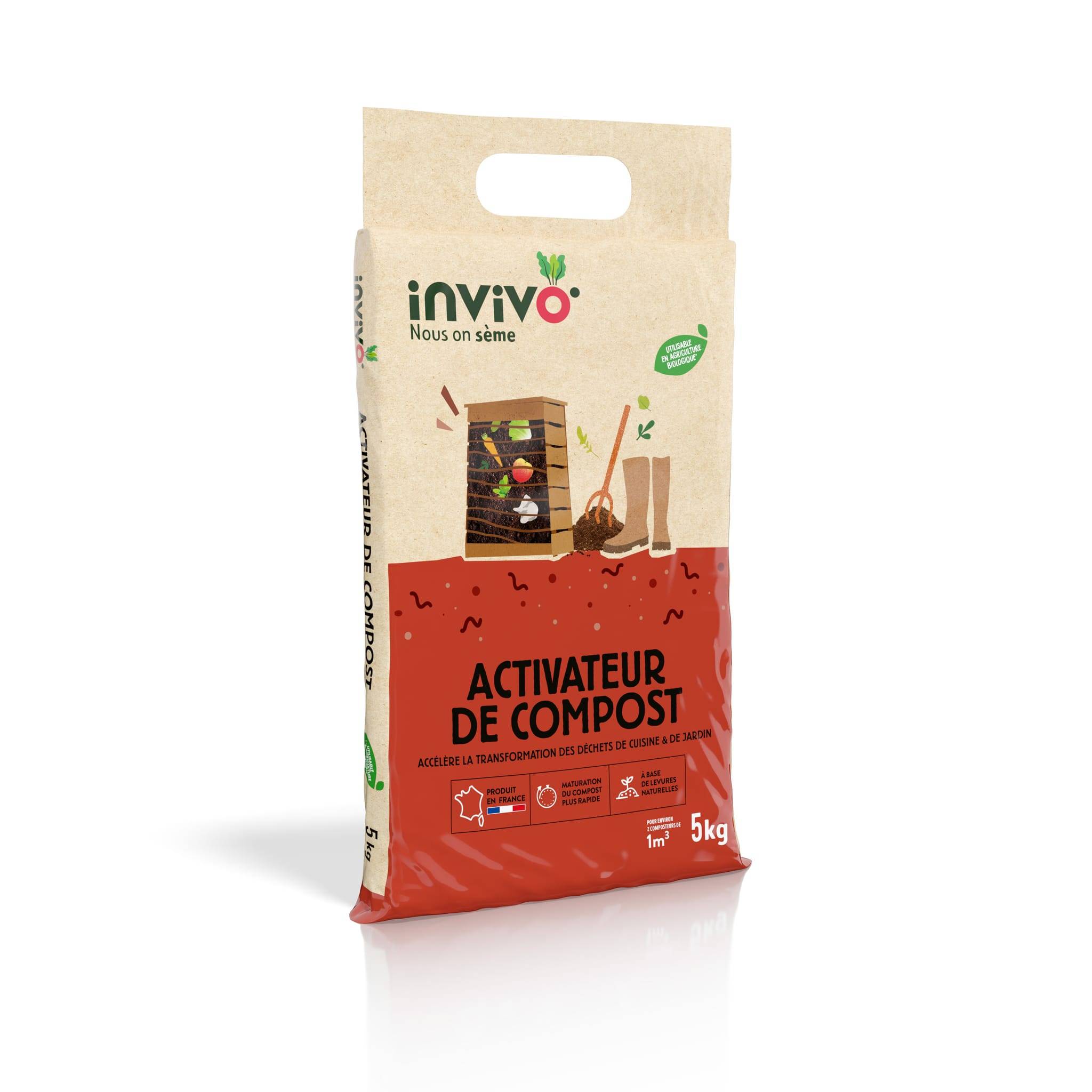 Invivo Nous On Sème - Activateur de compost boite de 5kg - Invivo Nous on sème