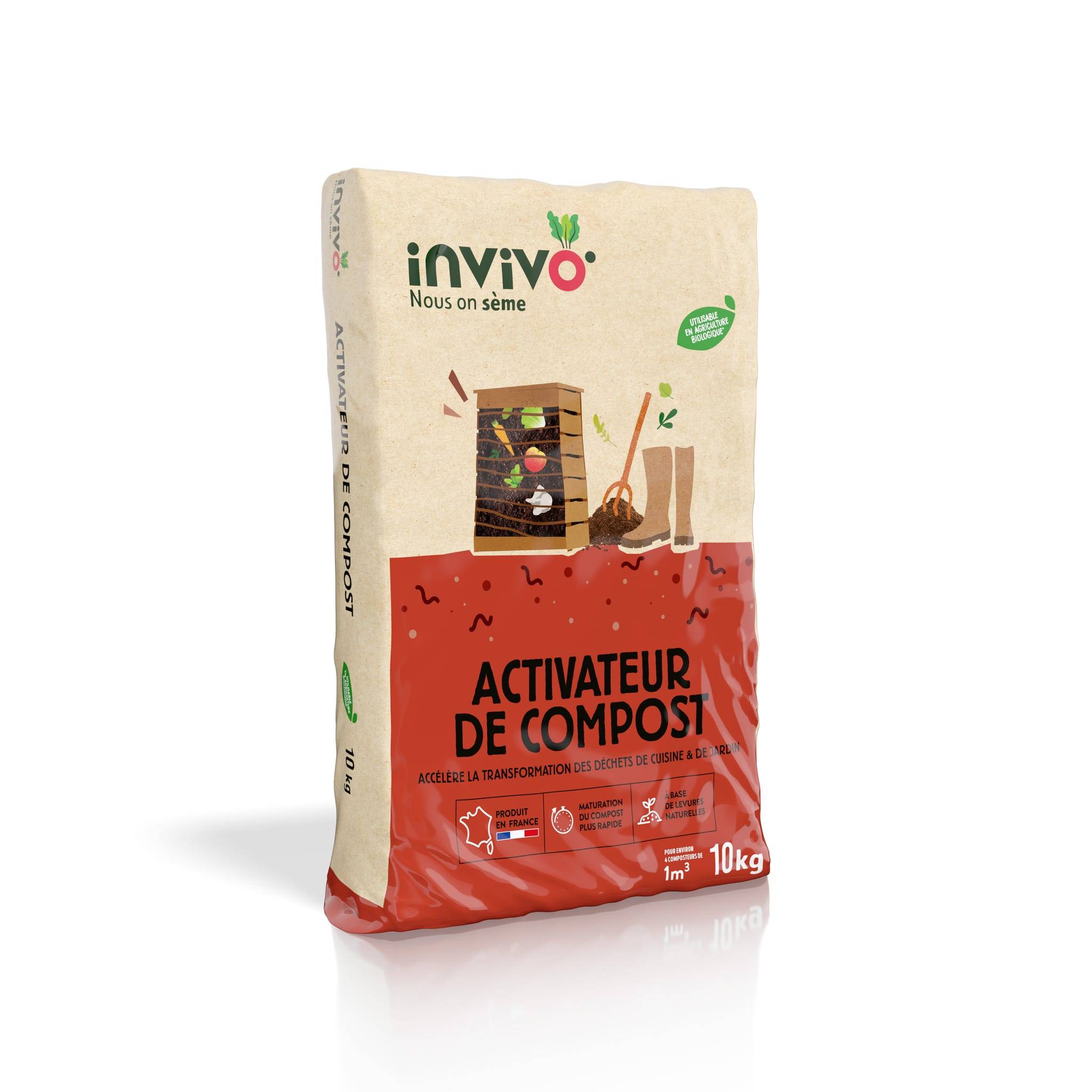 Invivo Nous On Sème - Activateur de compost boite de 10kg - Invivo Nous on sème - Image 1