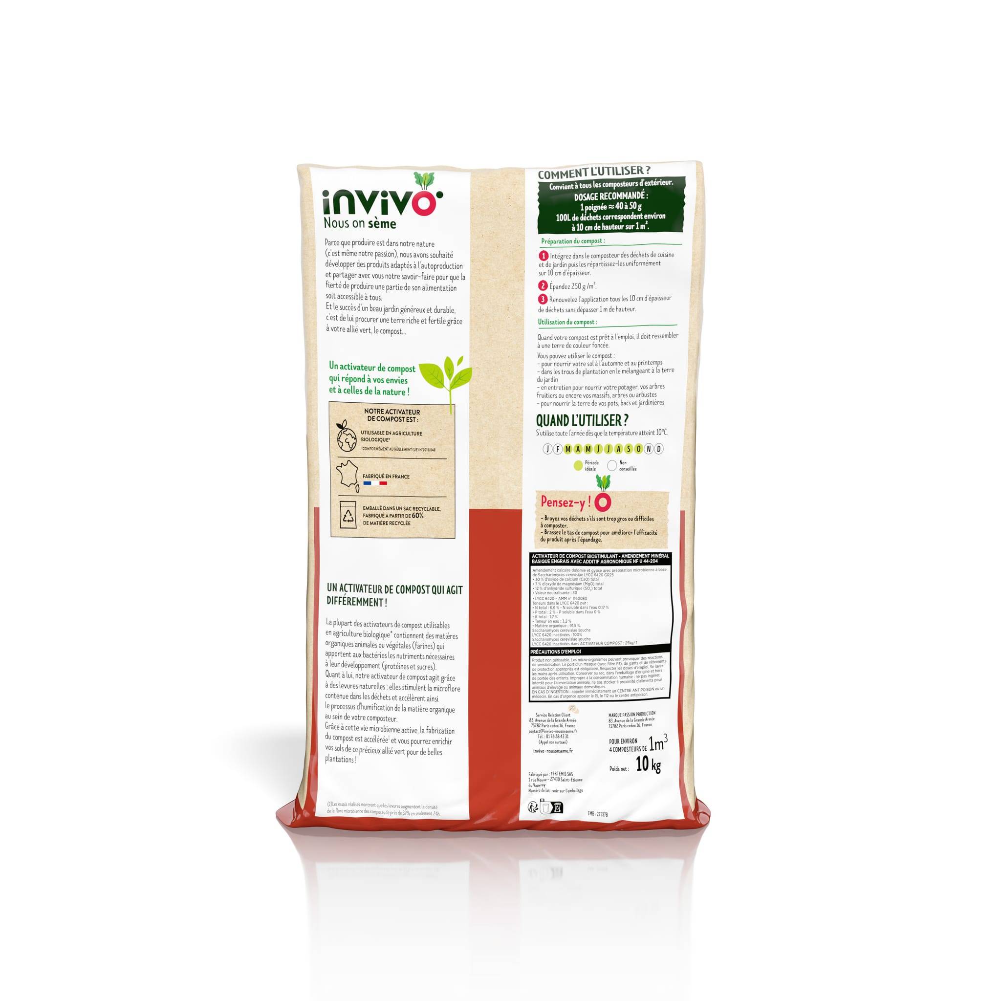 Invivo Nous On Sème - Activateur de compost boite de 10kg - Invivo Nous on sème - Image 2