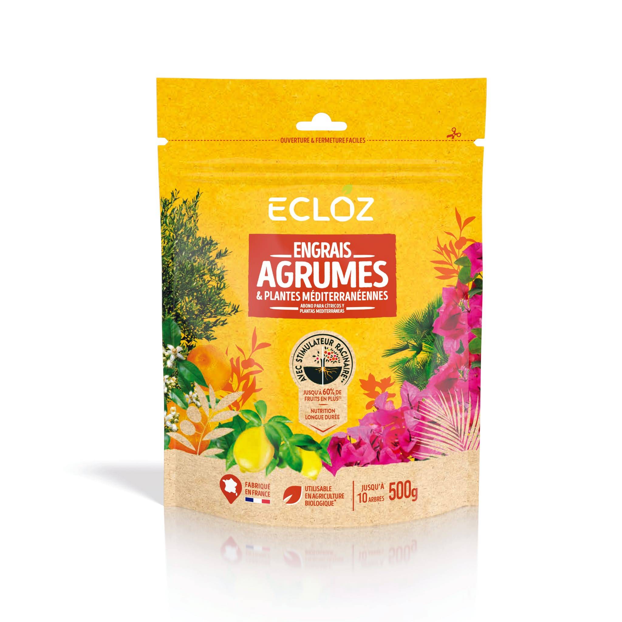 Ecloz - Engrais Agrumes & Plantes méditerranéennes Doypack 500g - ECLOZ - Image 1
