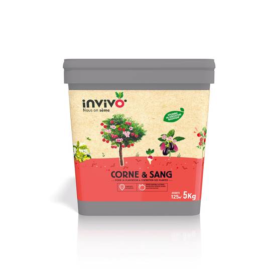Invivo Nous On Sème - Engrais Corne & Sang Seau 5kg - INVIVO Nous on sème - Image 1