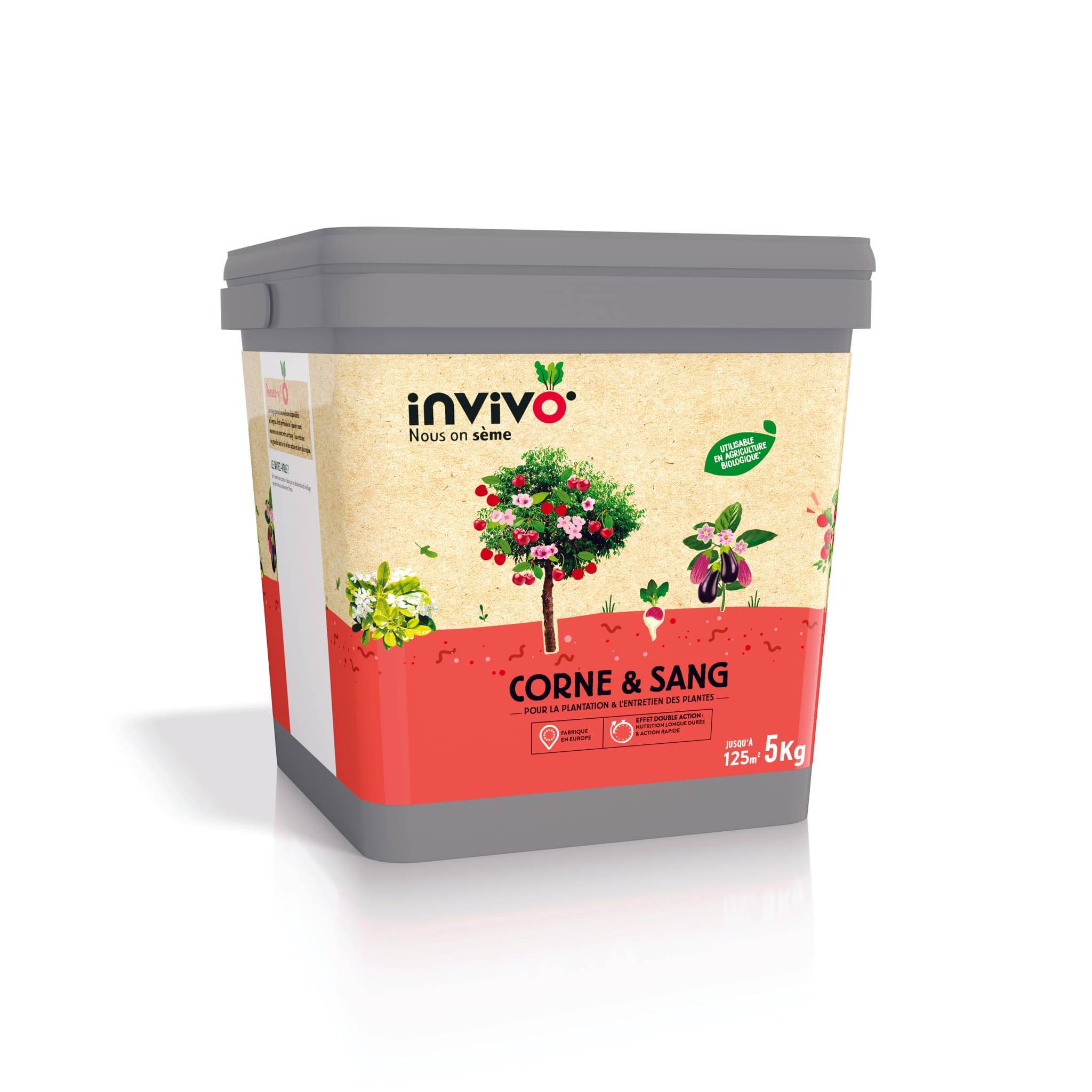 Invivo Nous On Sème - Engrais Corne & Sang Seau  5kg - INVIVO Nous on sème - Image 3