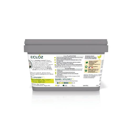 Ecloz - Engrais Arbres & Arbustes Seau 3kg - ECLOZ - Image 3