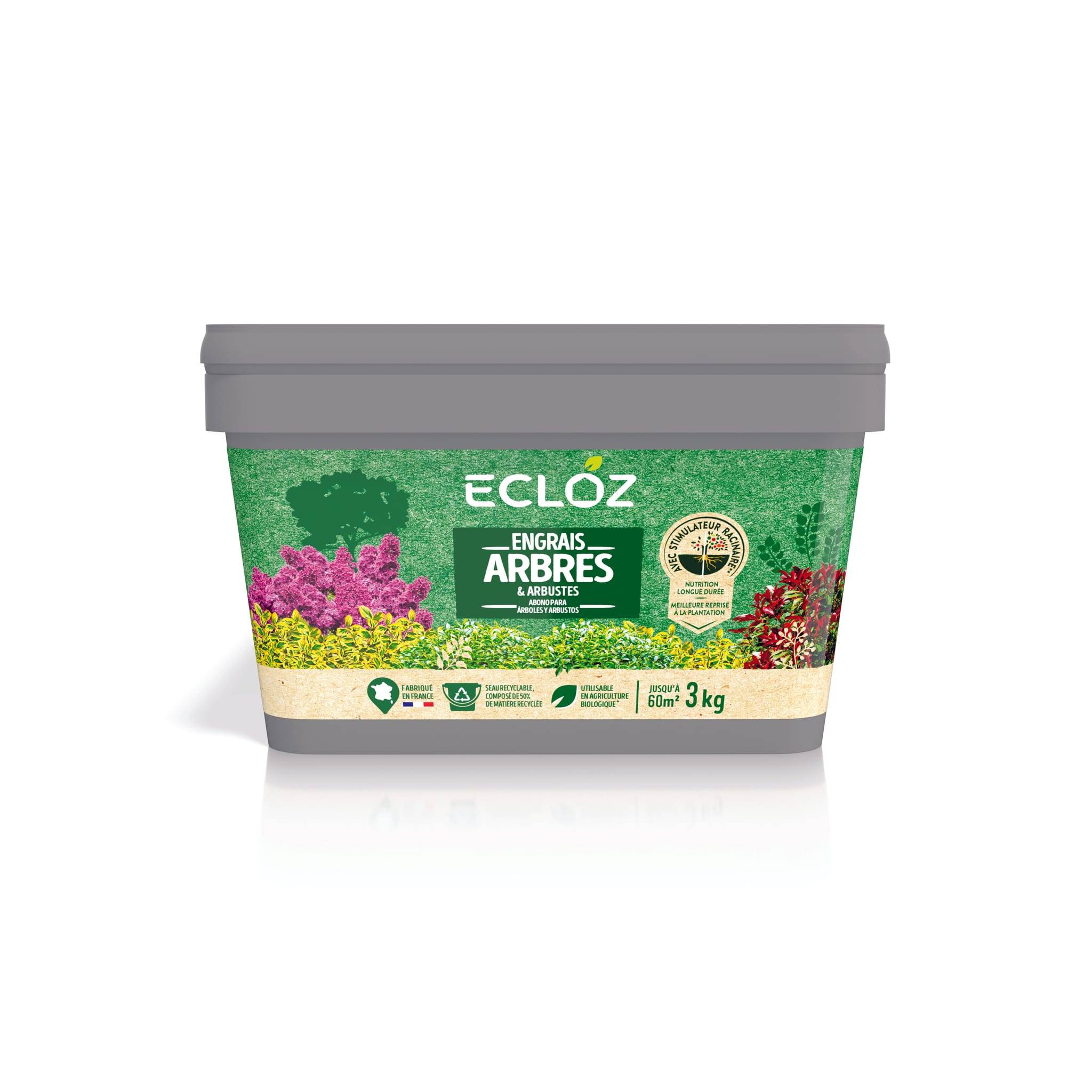 Ecloz - Engrais Arbres & Arbustes Seau  3kg - ECLOZ - Image 1